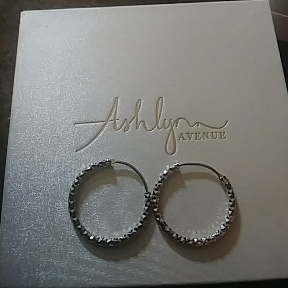 1" hoop earrings